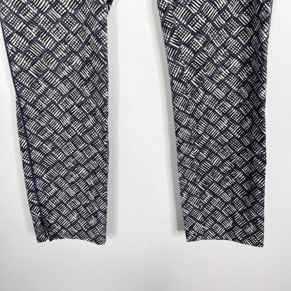 Anthropologie Cartonnier 6 Blue Charlie Trouser Pants Geometric Block Stripe - Picture 4 of 11